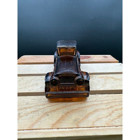 Vintage Brown Avon Sterling Six Car Leather After Shave Bottle – 7 oz - Picture 3 of 7